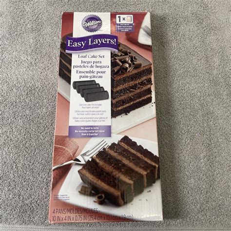 Wilton Easy Layers Loaf Cake Pan Set Of 4 2105 0911 Euc Ebay