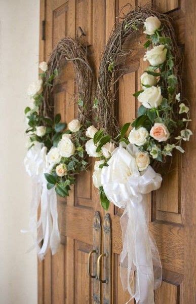 Wreaths Wedding Doors Church Wedding Decorations