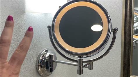 Gurun Wall Mounted Hardwired Makeup Mirror With 3 Tones Led Lights 10x Magnifying Mirror Review