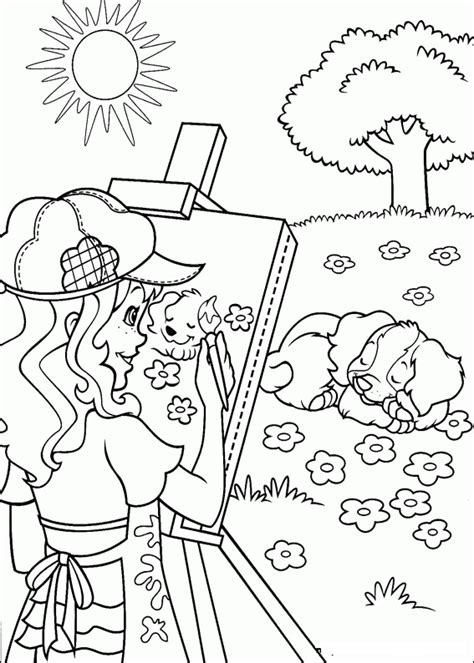 They are, for one thing, free to download and print, appropriately all you dependence is a computer, an internet connection, and a printer. Holly hobbie Coloring Pages - Coloringpages1001.com