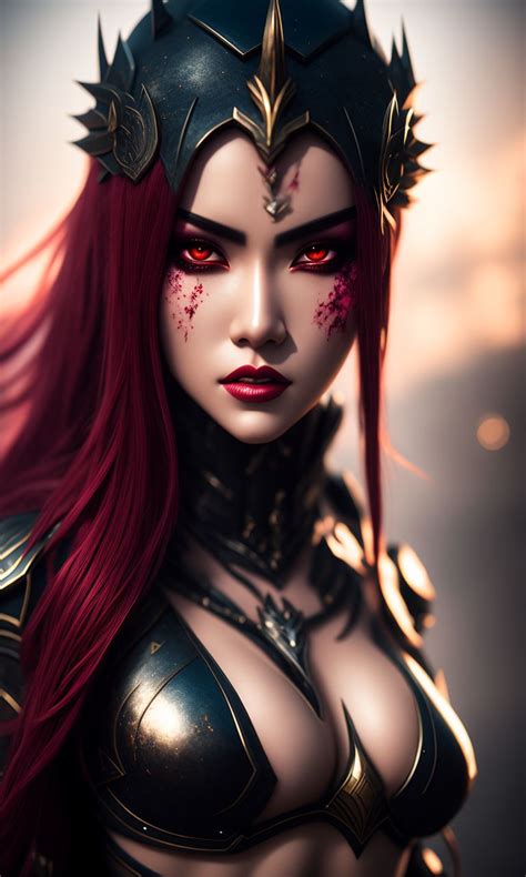 Merematrix Noxian Assassin Katarina Fantasy Surreal Unreal Engine Scene Of A Movie Premium