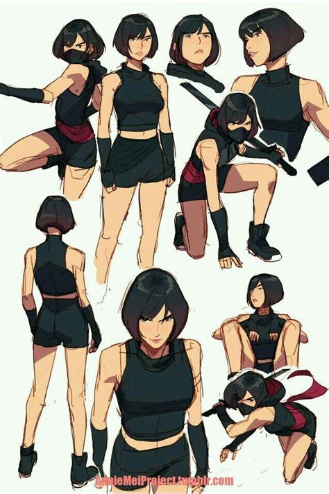 Female Anime Fighting Poses