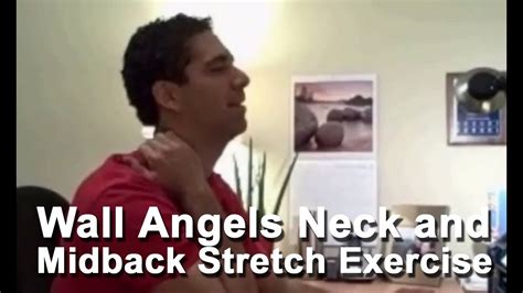 Wall Angels Neck And Mid Back Stretch Exercise Chiropractor San
