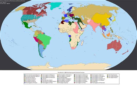 The Political World Map In 1880 Vag By Lordoguzhan On Deviantart