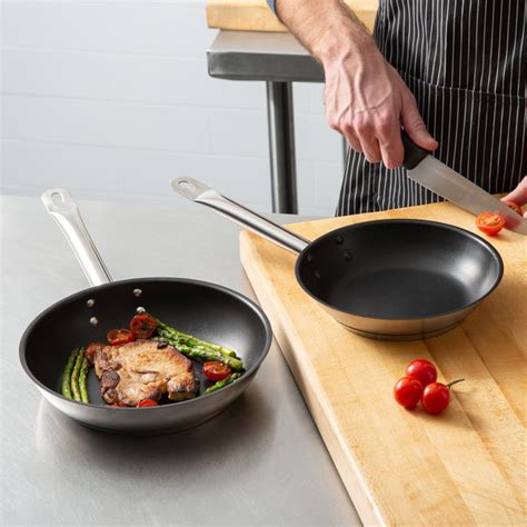 Vigor 2 Piece Induction Ready Stainless Steel Non Stick Fry Pan Set 8