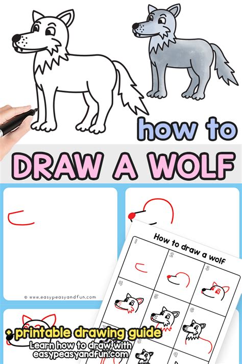 How To Draw A Wolf Step By Step Drawing Tutorial Phần Mềm Portable