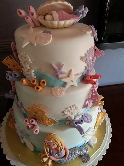 Get it as soon as thu, apr 1. Under the sea themed baby shower cake! | Baby shower cakes ...