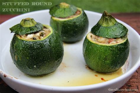 If you are shredding a very large zucchini, cut it into fourths. Stuffed Round Zucchini (zucchine tonde ripiene) - The ...