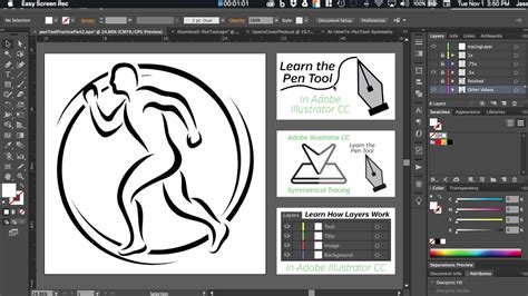 Adobe Illustrator Cc Pen Tool Tutorial Part 2 Youtube