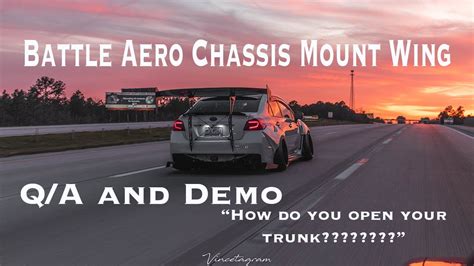 Battle Aero Chassis Mount Wing Qa Demo And Product Review Youtube