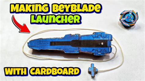 Making Beyblade X String Launcher 🤩 Cardboard Beyblade Launcher Youtube