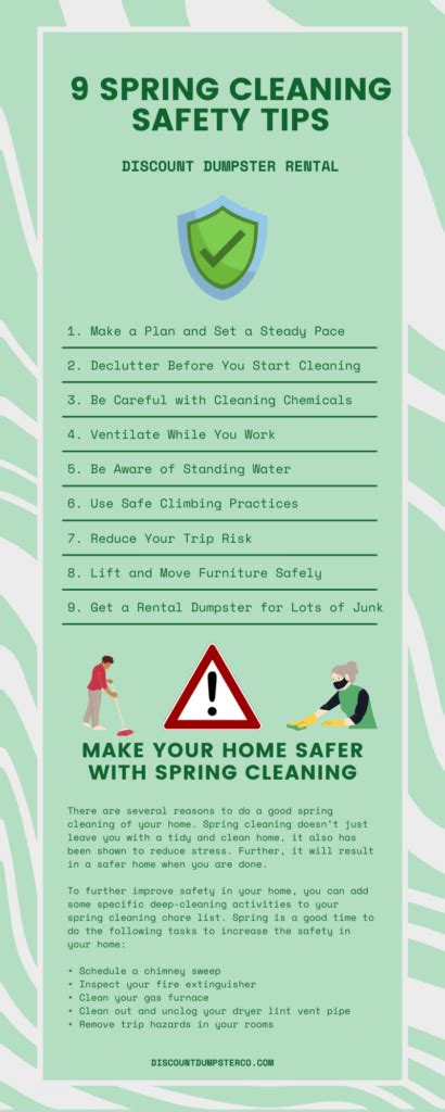 9 Spring Cleaning Safety Tips Discount Dumpster Rental