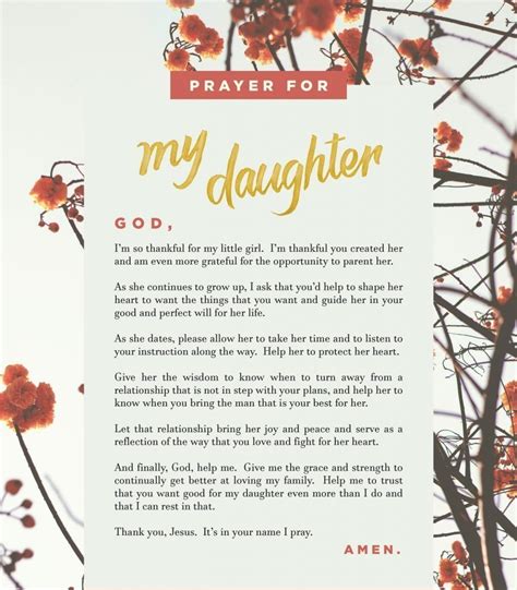 Printable Prayers For Your Sons And Daughters Tyndale Blog