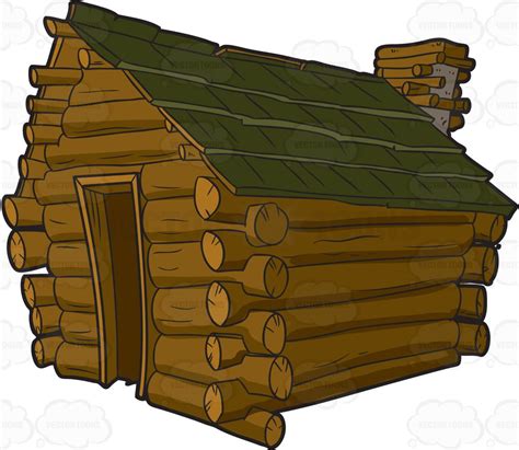 Log Home Clip Art Cabin Log Clipart Cartoon Clip Rustic Wood Vector
