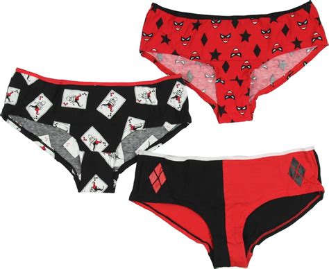 DC Comics Batman S Harley Quinn Pack Hipster Briefs For Women Large At Amazon Womens
