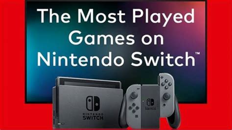 Nintendo Reveals The Most Played Games On Switch Since Launch In North