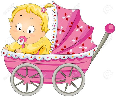 Baby Girl Stroler Clipart Clipground