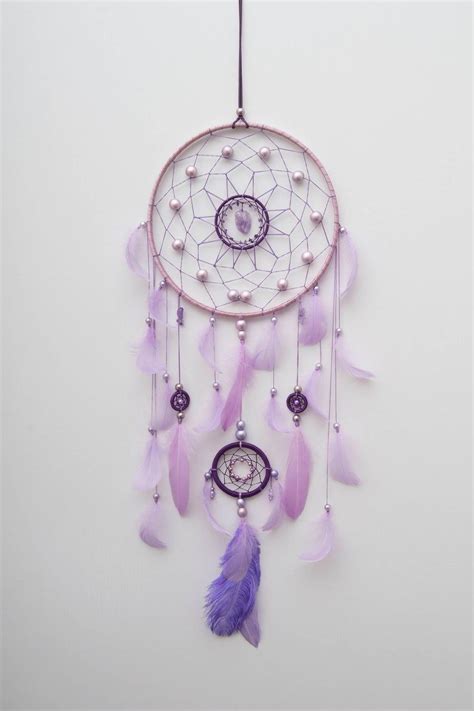 Purple Dream Catcher Bohemian Dreamcatcher Boho Dreamcatchers Violet