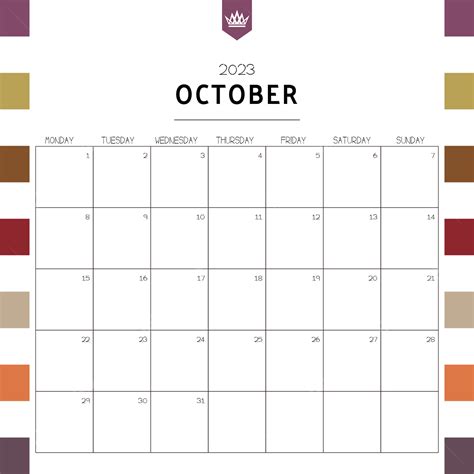 October 2023 Calendar Png Transparent October 2023 Ca