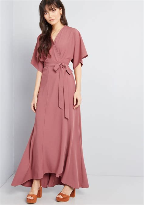 Everlasting Impression Maxi Wrap Dress Your Presence In This Dusty