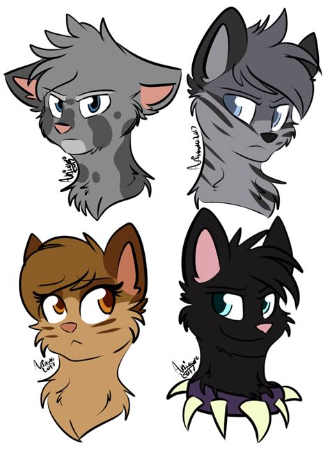 Warrior Cats Quick Headshots By Aniowo On Deviantart