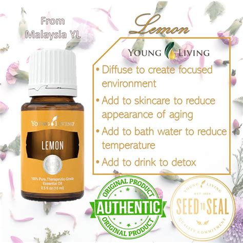 Young Living Lemon Essential Oils 5ml And 15ml