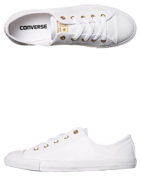 White Gold Coloured Womens Chuck Taylor All Star Dainty Shoe White Gold