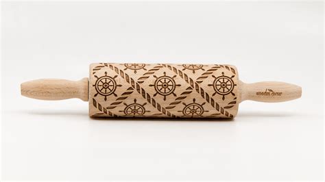 No R108 Marine Sailor Rolling Pin Sea Engraved Rolling Pin T