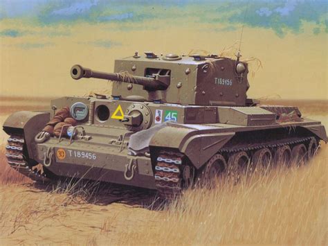 Крейсерский танк Mk Viii A27m Cromwell 1 й бронетанковой дивизии