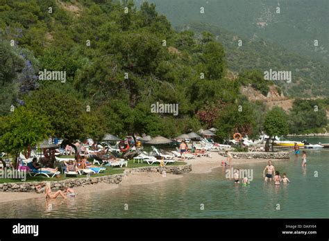 Türkei Provinz Mugla Fethiye Ölü Deniz Beach Club Sun City Stock