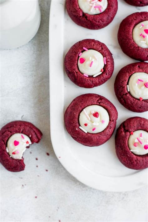 Red Velvet Fans Will Love These Red Velvet Thumbprint Cookies