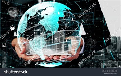 Conceptual People Network Linking Connection 3d Stock Photo 2155361685