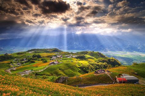 landscape, Clouds, Field, Taiwan Wallpapers HD / Desktop and Mobile ...