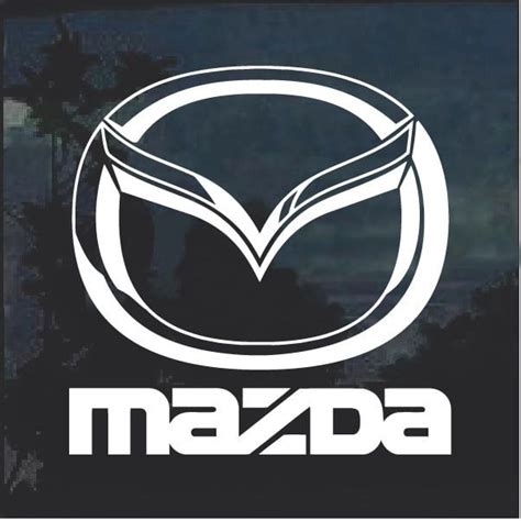 Mazda Emblem Window Decal Sticker Mazda Window Decals Car Decals