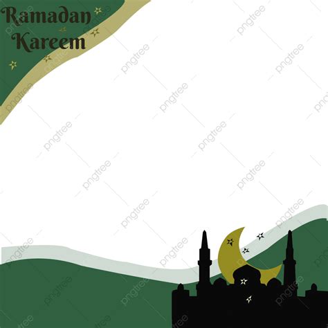 Ramadan Mosque White Transparent Ramadan Border Mosque With Moon