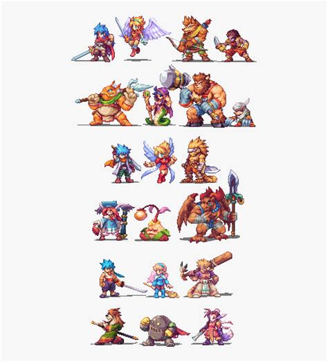 Breath Of Fire 1 Characters Hd Png Download Kindpng