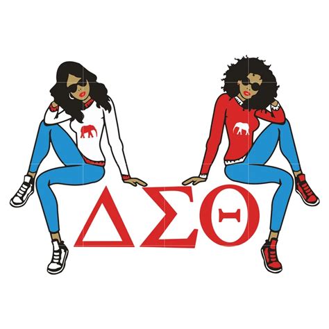Delta Sigma Theta Svg Afro Woman Svg African American Woman Svg Dxf