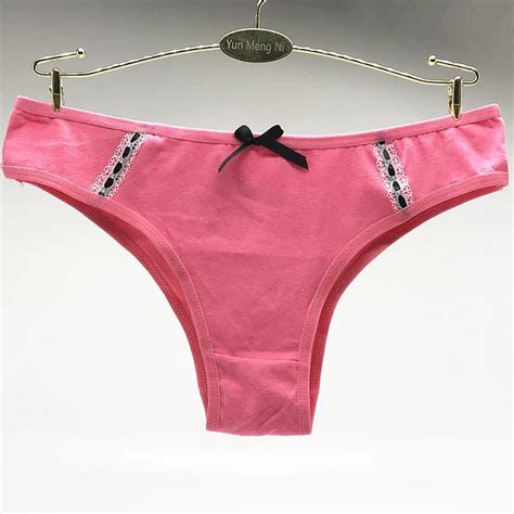 5pcslot Thong Women Sexy Cotton Panties Women Stain Seamless Panties For Women Briefs Low Waist