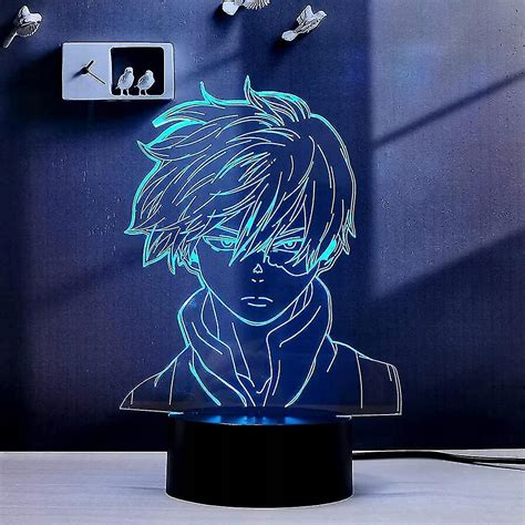 Shoto Todoroki 3d Illusion Led Mha Anime Lamp 16 12600730864 Allegropl