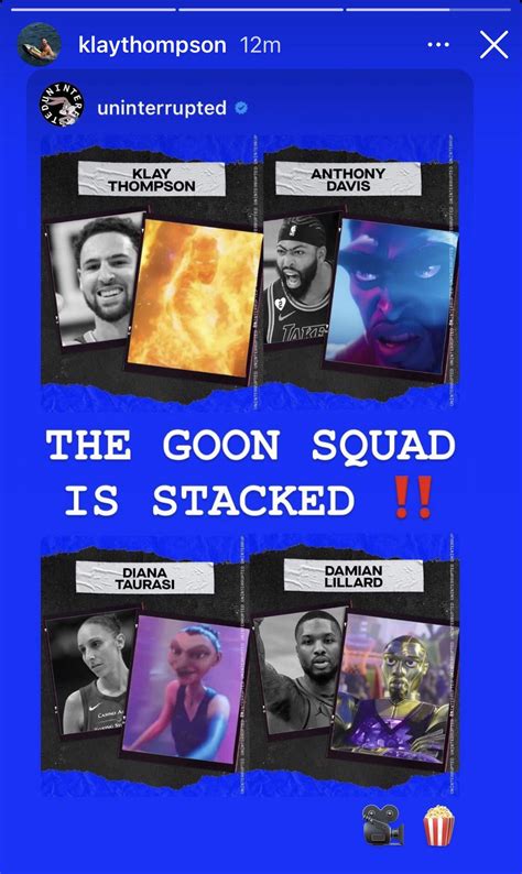 Klay On The Goon Squad In Space Jam 2 Rwarriors