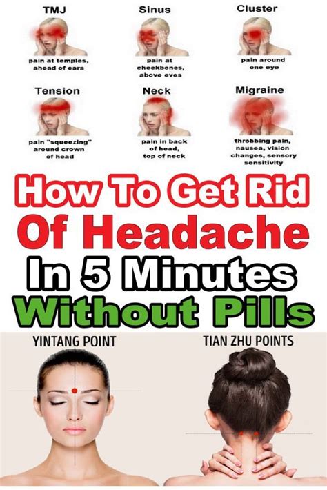 How To Get Rid Of Headache In 5 Minutes Without Pills In 2020 Getting Rid Of Headaches