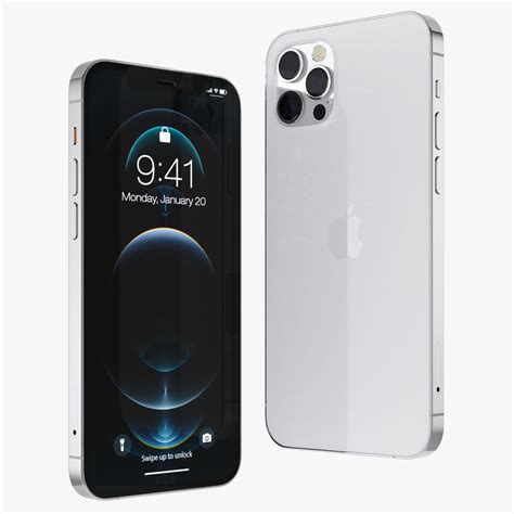 Apple Iphone 13 Pro Silber 3d Modell 19 3ds Blend C4d Fbx Max