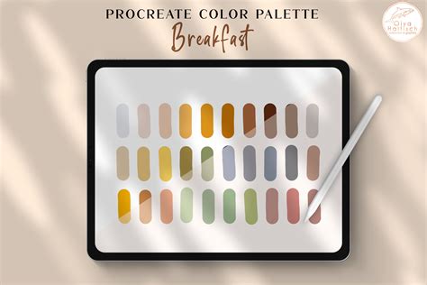 Bright Procreate Color Palette Boho Color Swatches By Olya Haifisch Thehungryjpeg