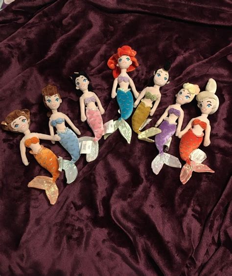 Full Set Very Rare And Htf The Little Mermaid Ariel And Her Sisters