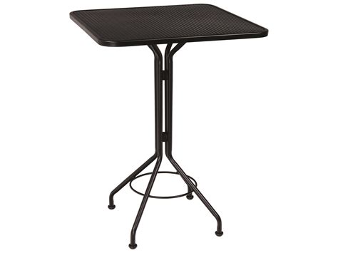 Woodard Wrought Iron Mesh 30 Square Bar Height Table Wr280098