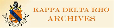 Kappa Delta Rho Archives Powered By Archeois