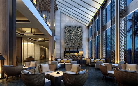 Lobby Lounge In China Resort Interior Design Restaurant Bar Decor