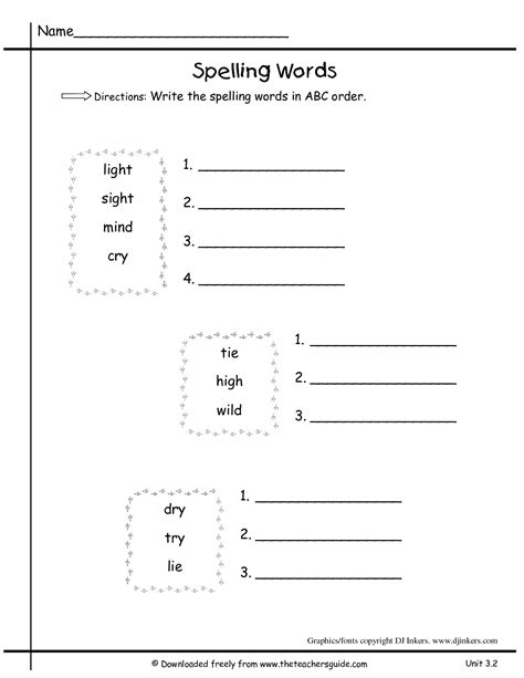 Free Printable Abc Order For Second Graders Easter Religious Abc