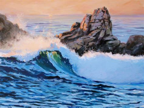 David Lobenberg Acrylic Painting Versus Watercolor Painting Firefly Painting Beach Scene
