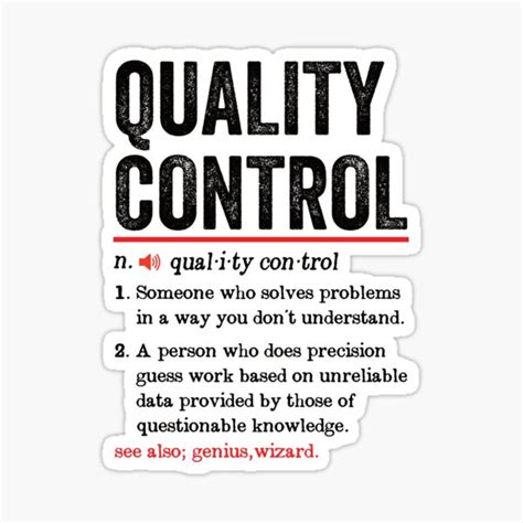 Quality Control Funny Definition Quality Control Gift Quality